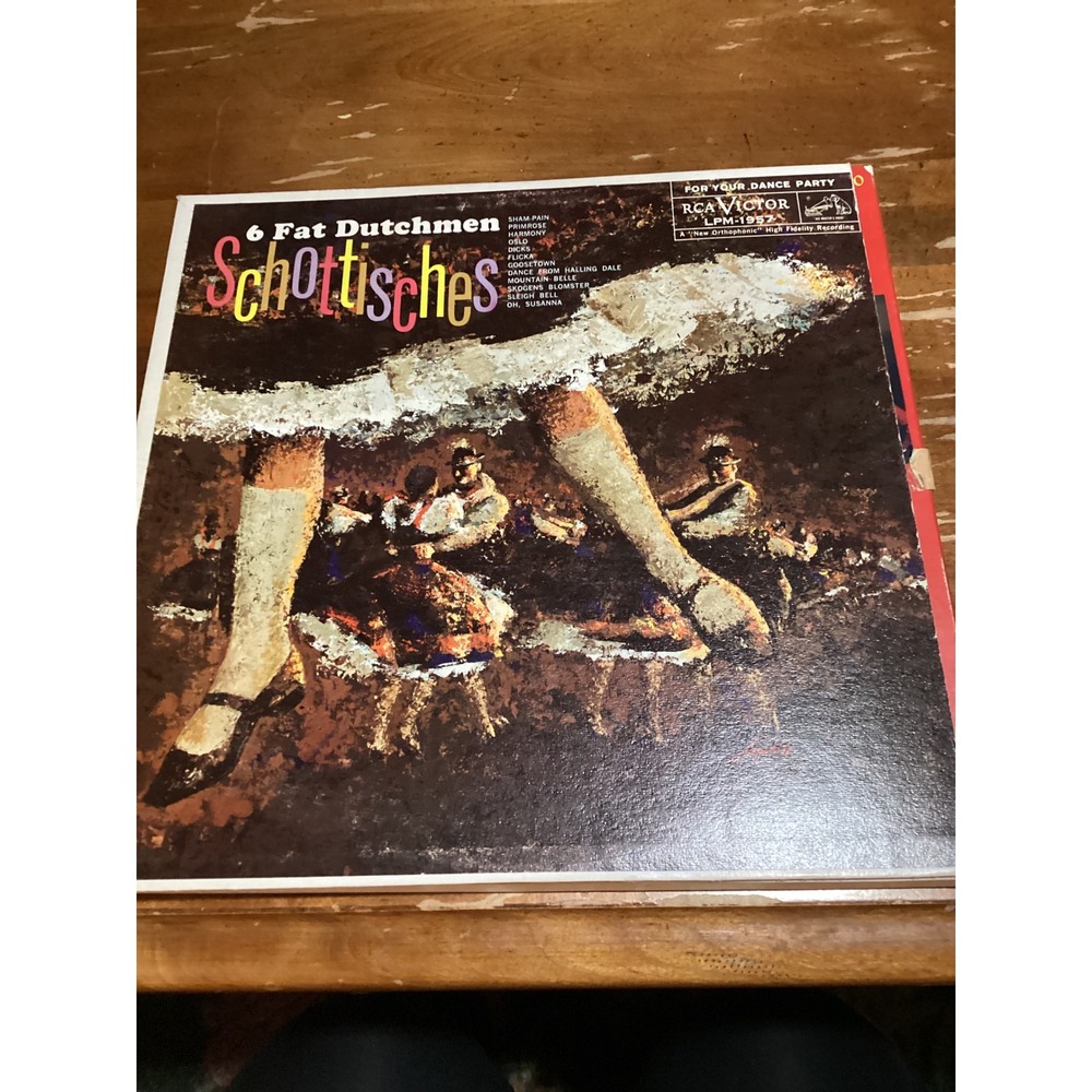 RCA Victor 12 Inch Multicolor Schottisches 6 Fat Dutchmen LPM-1957 Polka Folk LP